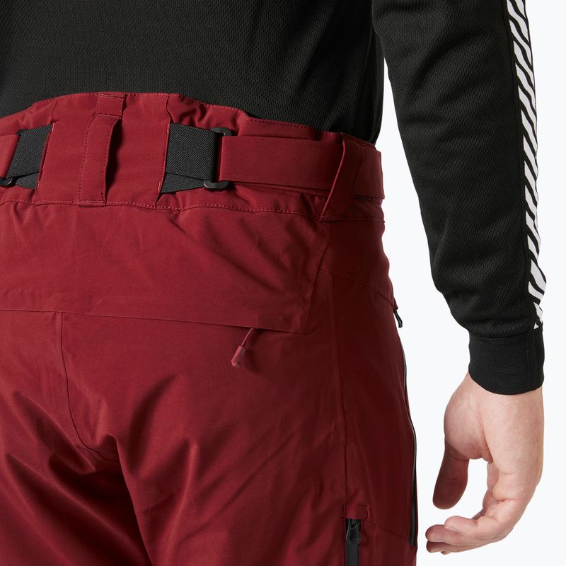 Spodnie narciarskie męskie Helly Hansen Alpha Lifaloft mars red 4