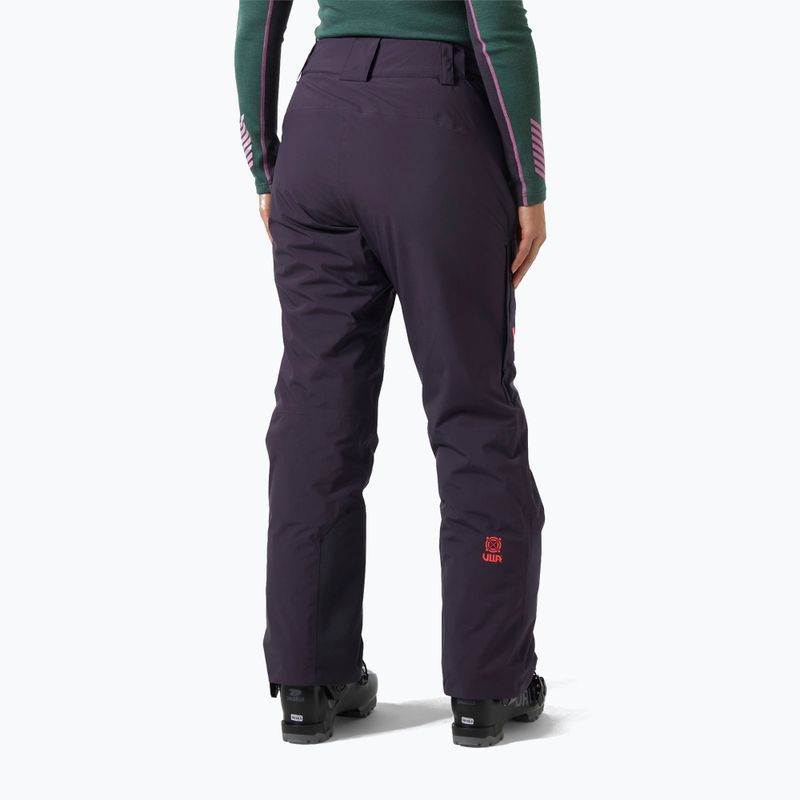 Spodnie narciarskie damskie Helly Hansen Switch Cargo 2.0 black grape 2