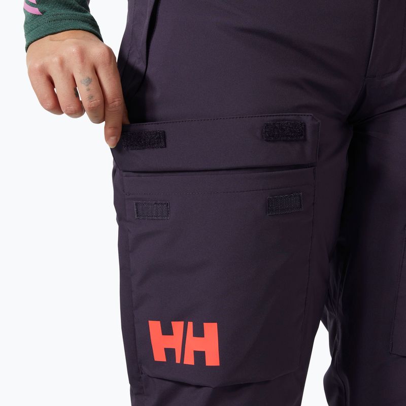 Spodnie narciarskie damskie Helly Hansen Switch Cargo 2.0 black grape 4