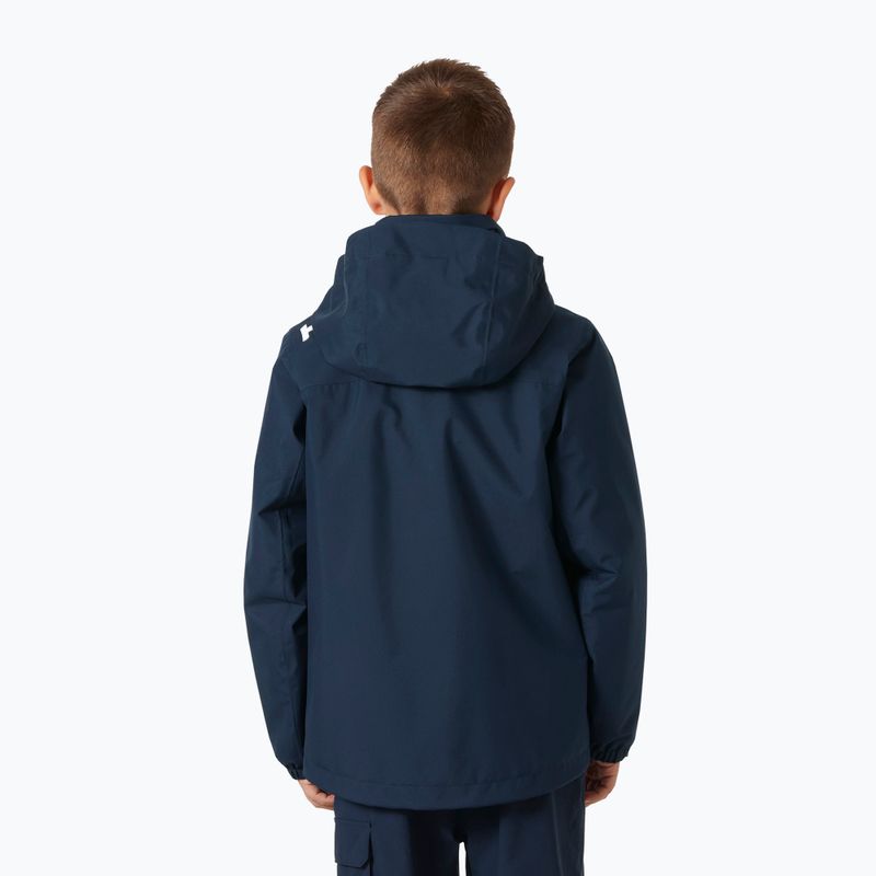 Kurtka żeglarska dziecięca Helly Hansen Crew Midlayer 2.0 navy 2