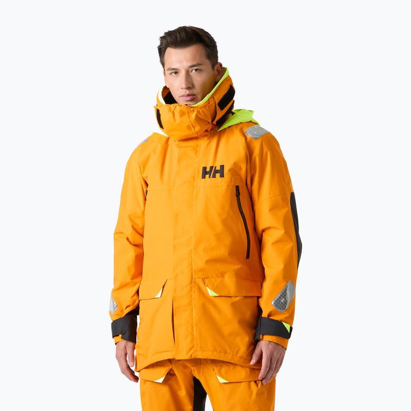 Kurtka żeglarska męska Helly Hansen Skagen Offshore ignite orange