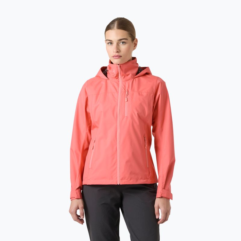 Kurtka żeglarska damska Helly Hansen Crew Hooded 2.0 sunset pink