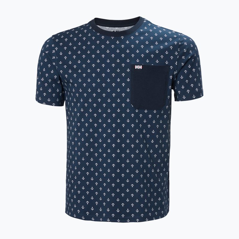 Koszulka męska Helly Hansen Hudson navy aop 4