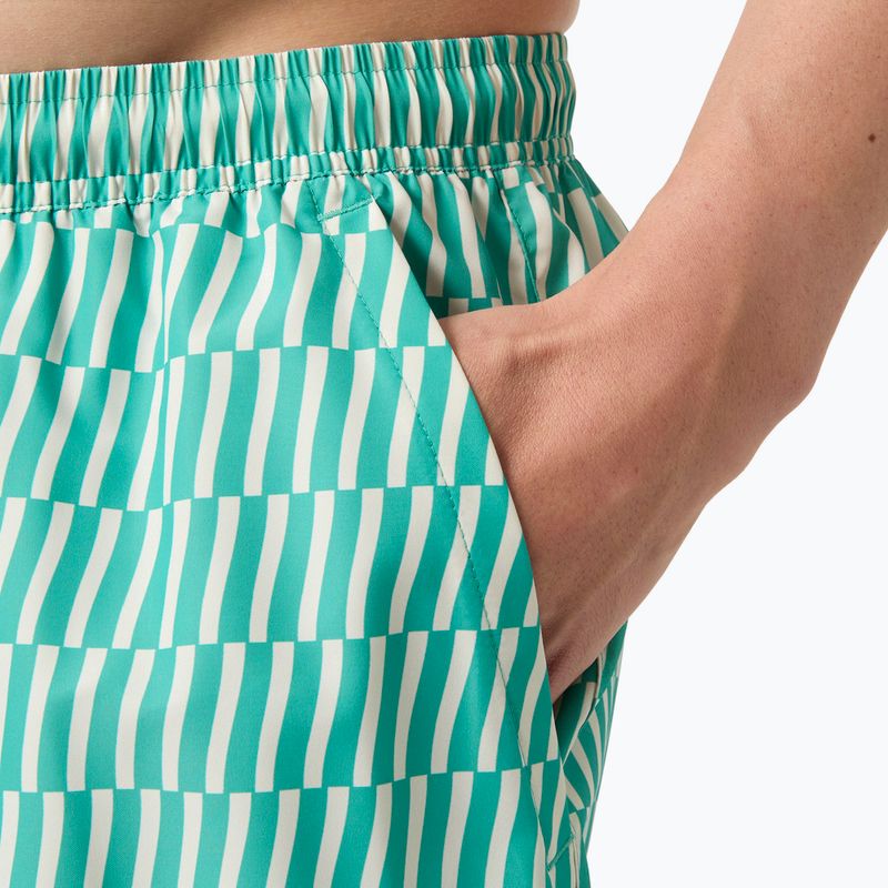 Spodenki żeglarskie męskie Helly Hansen Newport Trunk 4.5" dark mint offset stripe ao 3