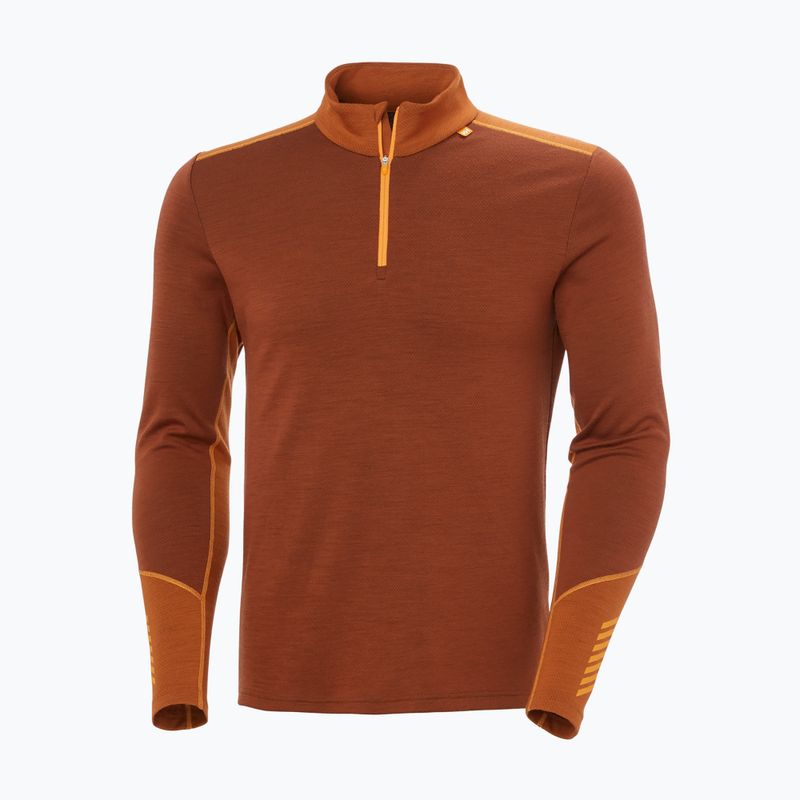 Bluza termoaktywna męska Helly Hansen Lifa Merino Midweight 1/2 Zip iron oxide