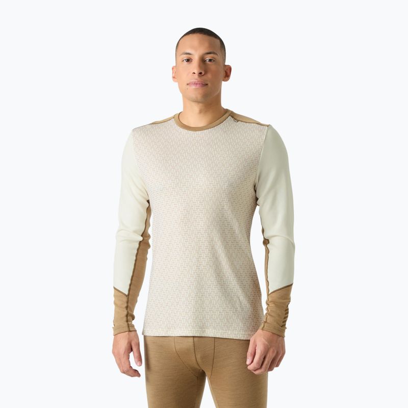Bluza termoaktywna męska Helly Hansen Lifa Merino Midweight Crew snow monogram aop