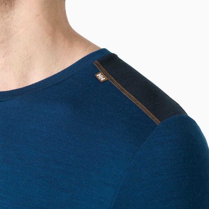 Bluza termoaktywna męska Helly Hansen Lifa Merino Midweight Crew dark blue 3