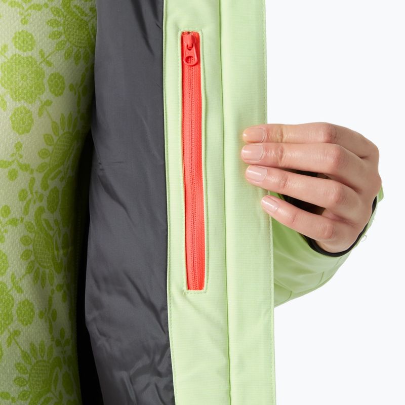 Kurtka narciarska damska Helly Hansen Powderqueen 3.0 washed lime 10