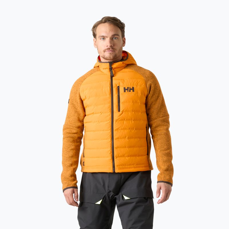 Kurtka hybrydowa męska Helly Hansen Skagen Hybrid Knit Insulator ignite orange