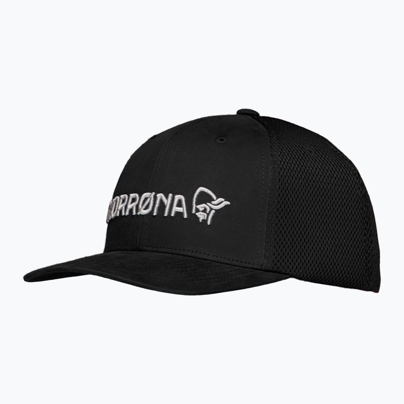 Czapka z daszkiem NORRONA Flexfit 3D caviar black