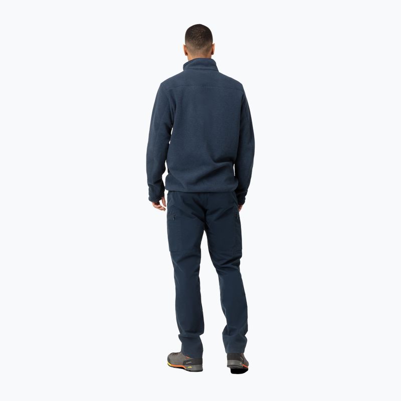 Bluza polarowa męska NORRONA Femund Warm2 Zip Neck indigo night 3