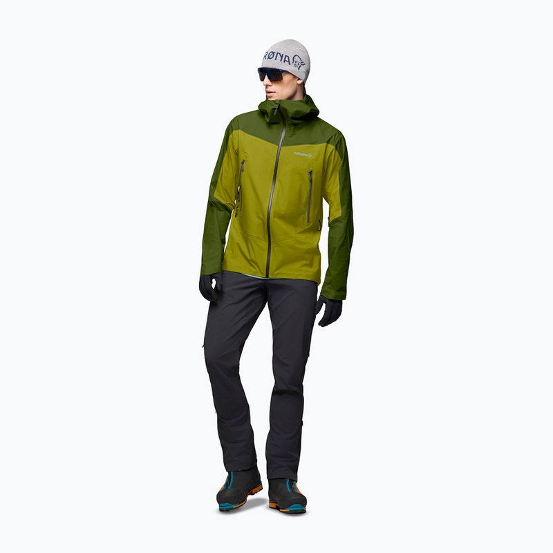 Kurtka przeciwdeszczowa męska NORRONA Falketind Gore-Tex golden lime/pesto 2