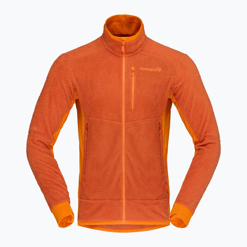 Bluza polarowa męska NORRONA Falketind Warm1 Active gold flame/exuberance 5