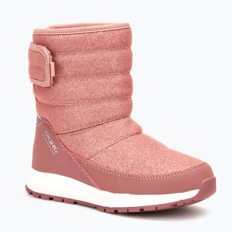 Śniegowce dziecięce Viking Footwear Equip Warm Waterproof 1V Pull On pink