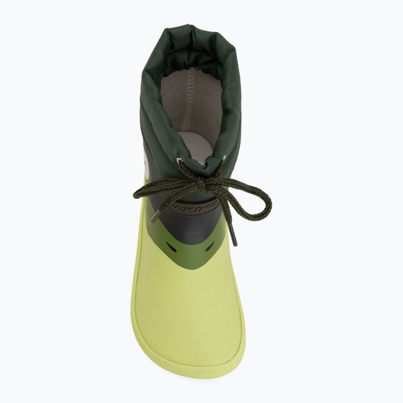Kalosze dziecięce Viking Footwear Alv Barefoot Paw Print light green/green 5