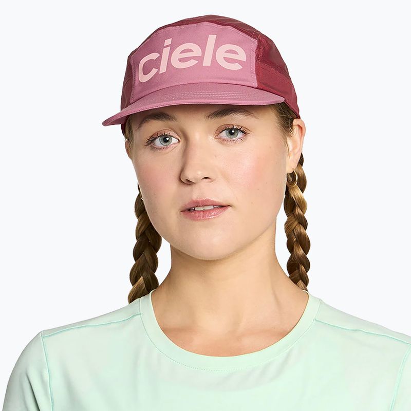 Czapka z daszkiem Ciele Athletics GOCap Comp Century deco rose/merlot 5