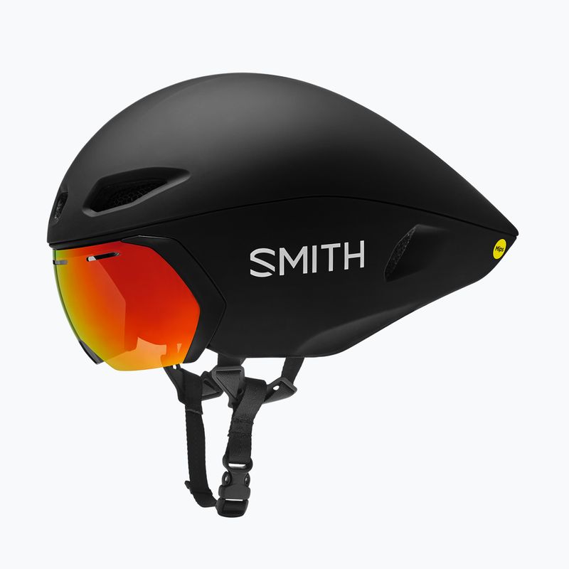 Kask rowerowy Smith Jetstream TT matte black/chromapop red mirror/clear 13