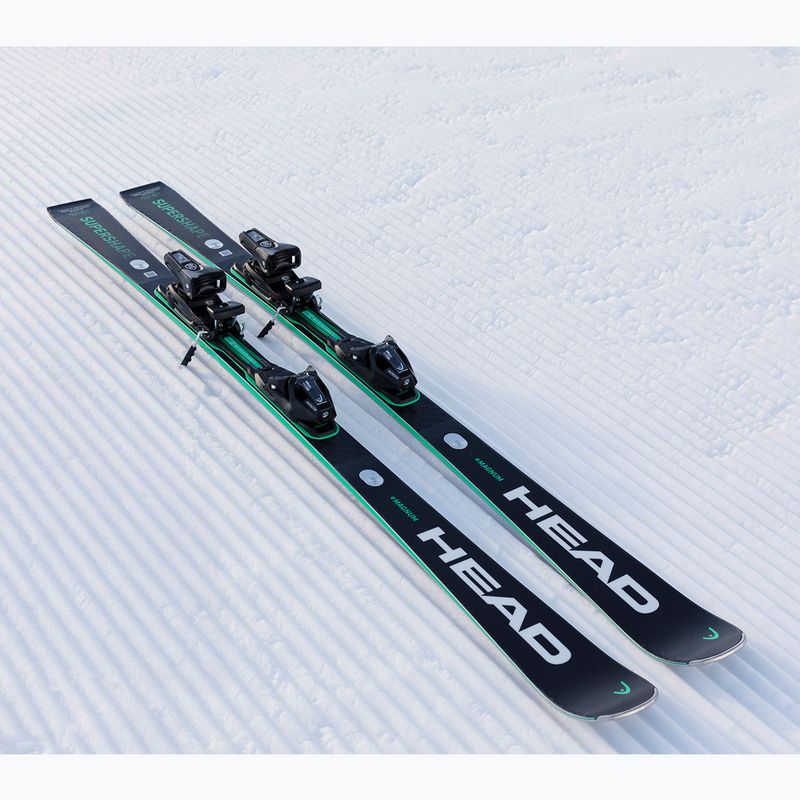 Narty zjazdowe HEAD Supershape e-Magnum SW BB-PR + wiązania PRD 12 GW black/green 10