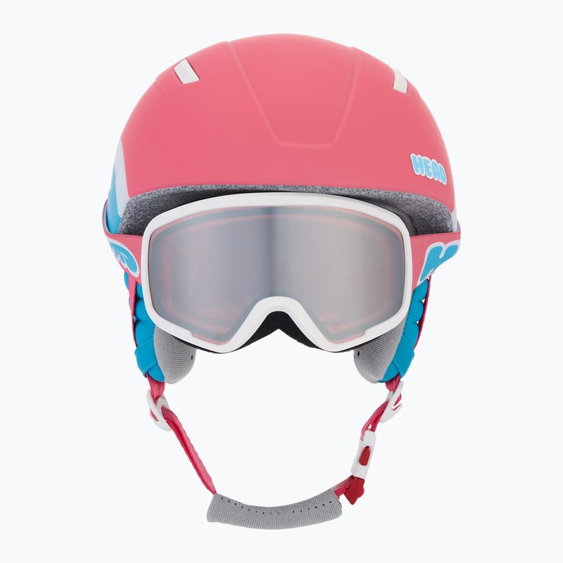 Kask narciarski dziecięcy HEAD Maja Set + Gogle Jr pink/blue/silver red 2