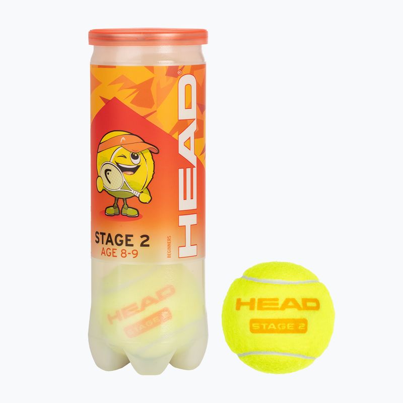 Piłki tenisowe dziecięce HEAD Stage 2 3 szt. orange