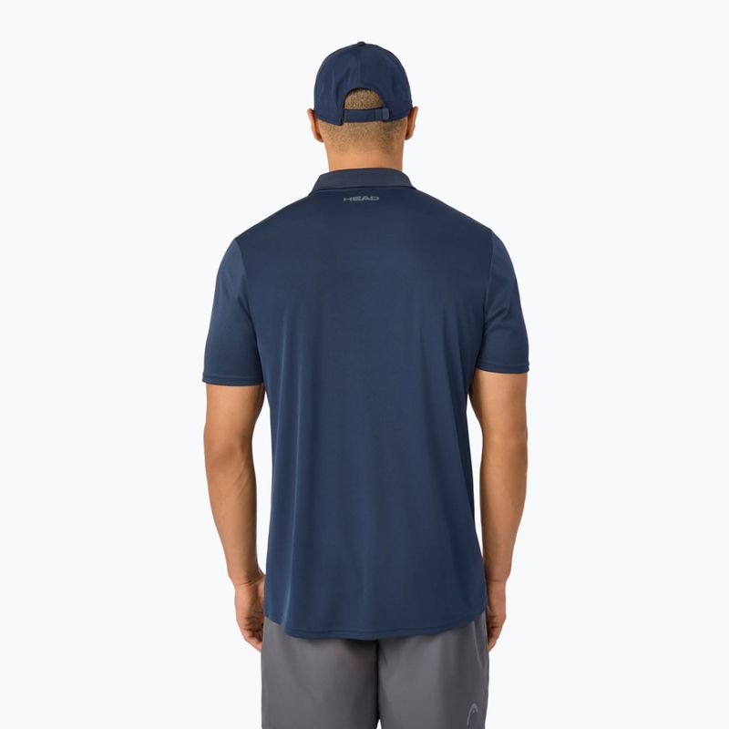 Koszulka tenisowa polo męska HEAD Club 25 Tech Polo navy 3