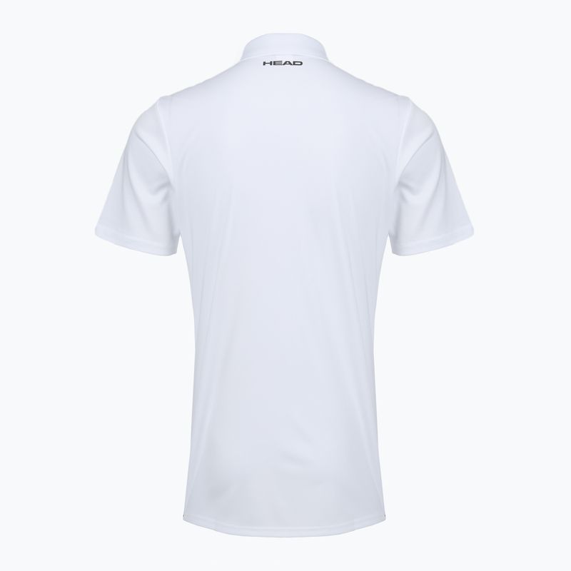 Koszulka tenisowa polo męska HEAD Club 25 Tech Polo white 2