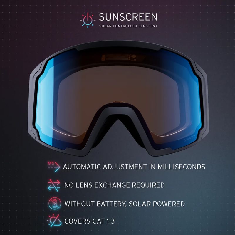 Gogle narciarskie HEAD Neves Sunscreen black/blue 8