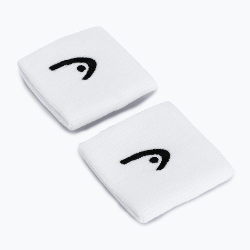 Frotki na nadgarstek HEAD Wristband 2.5" 2 szt. white