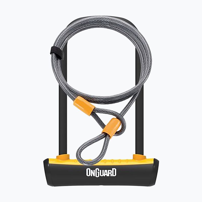 Zapięcie rowerowe OnGuard Neon 8154OR U-Lock black/orange 7