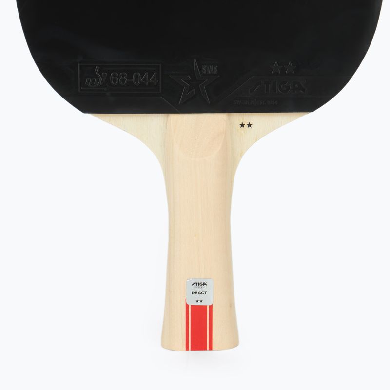 Rakietka do tenisa stołowego STIGA React 2-Star black/red 4