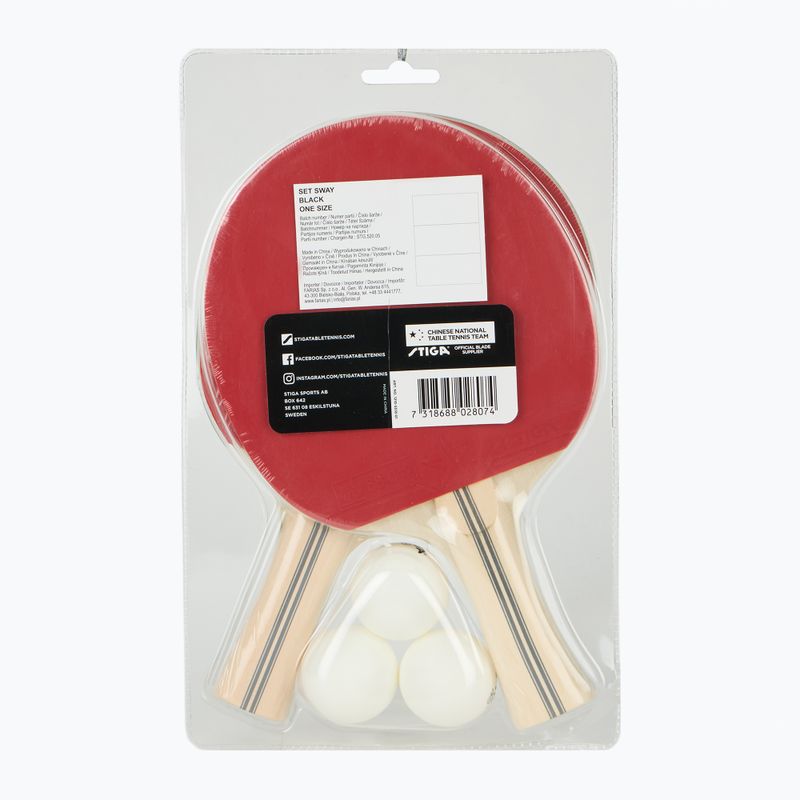 Zestaw do tenisa stołowego STIGA Sway Set black 2