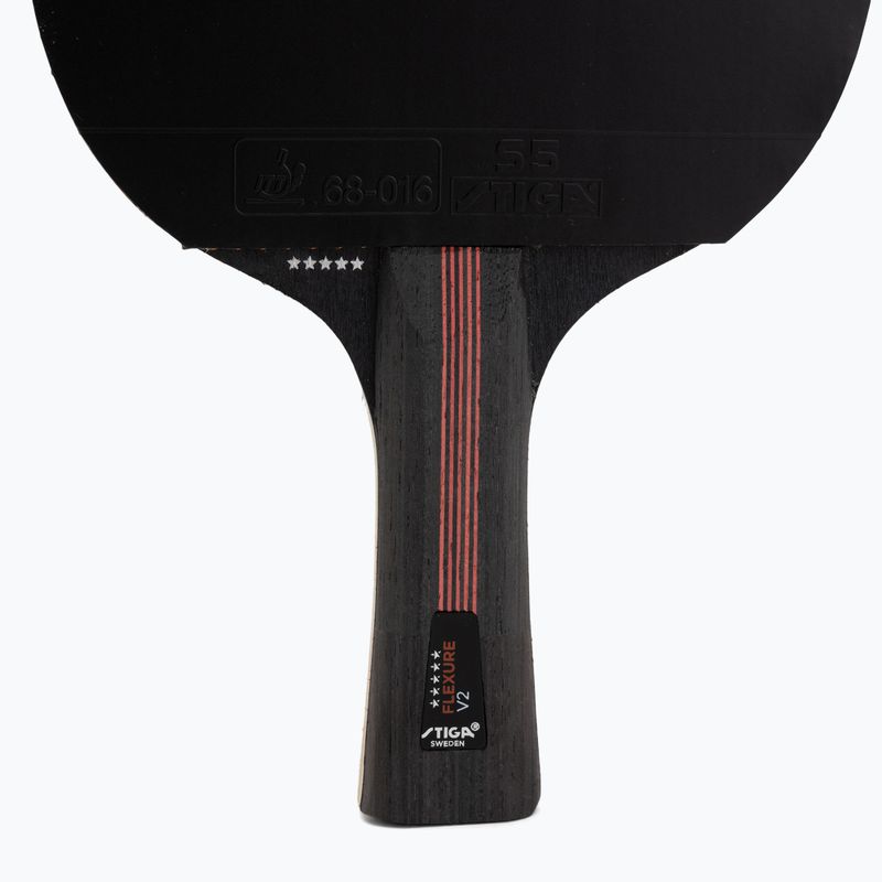 Rakietka do tenisa stołowego STIGA Flexure V2 5-Star black/red 4