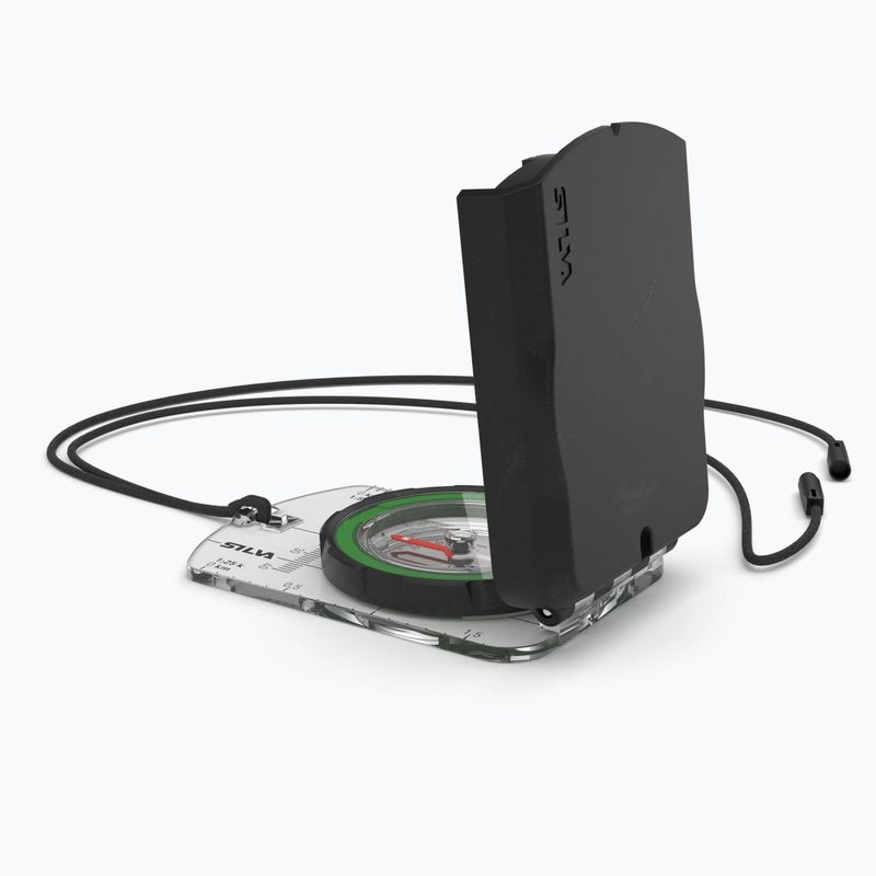 Kompas Silva Ranger S transparentny/zielony 2