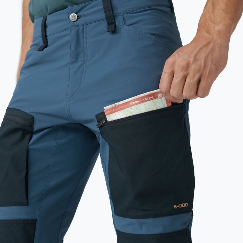 Spodnie trekkingowe męskie Fjällräven Keb Agile indigo blue/ dark navy 4