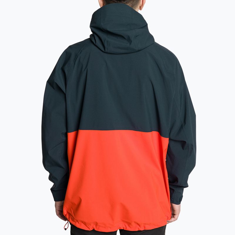 Kurtka przeciwdeszczowa męska Fjällräven Vardag Hydratic Anorak dark navy/flame orange 2