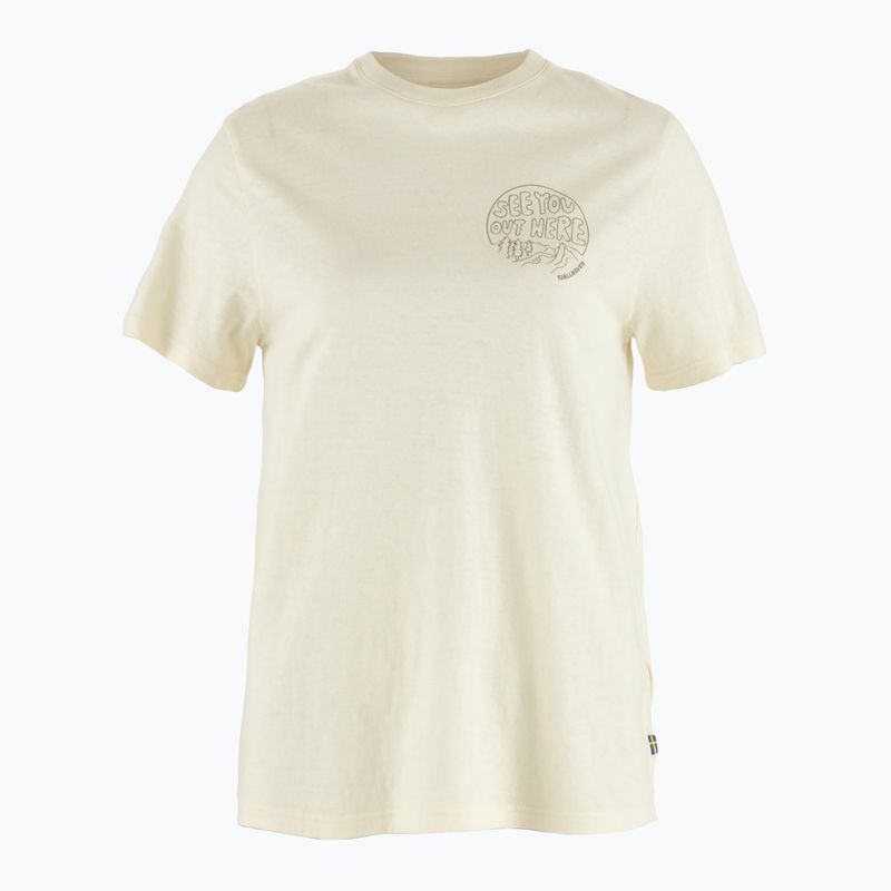 Koszulka damska Fjällräven Hemp Blend Out Here chalk white