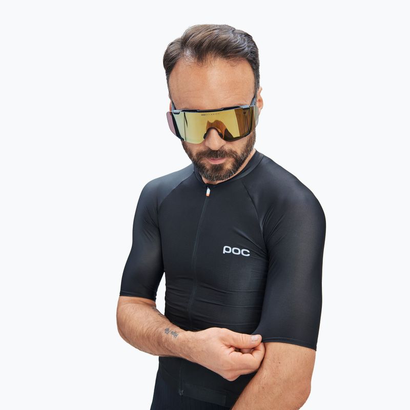 Koszulka rowerowa męska POC Pristine uranium black 4