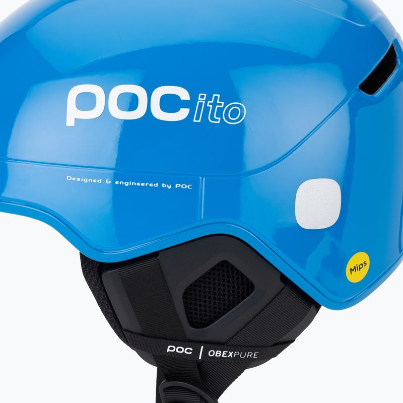 Kask narciarski dziecięcy POC Pocito Obex MIPS Jr fluorescent blue 7