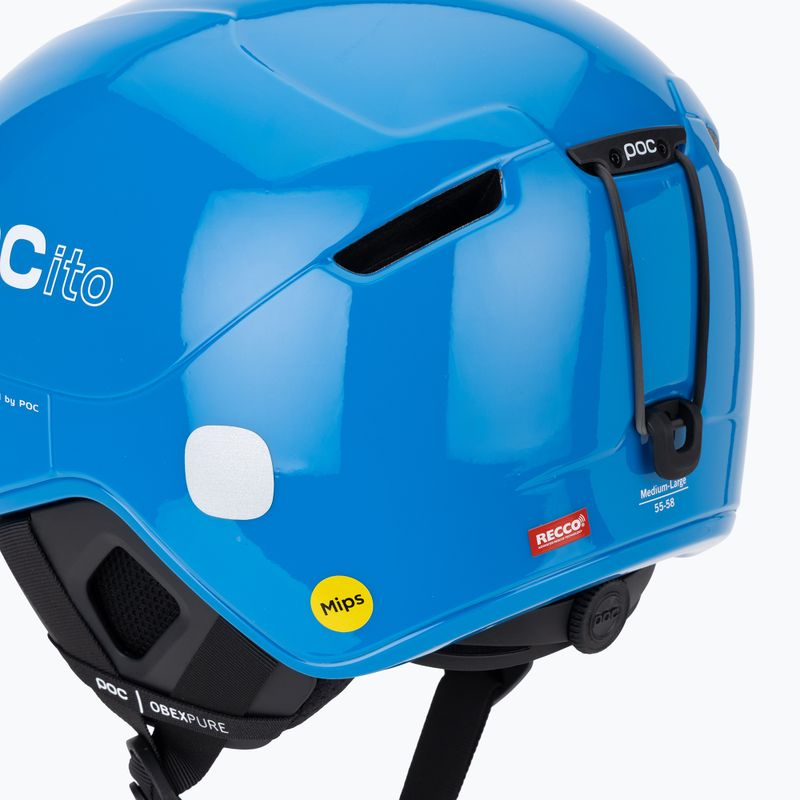 Kask narciarski dziecięcy POC Pocito Obex MIPS Jr fluorescent blue 8