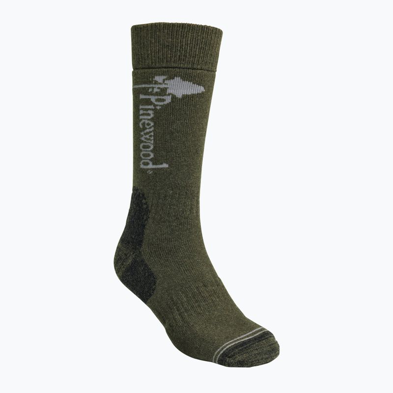 Skarpety Pinewood Melange olive mel 5