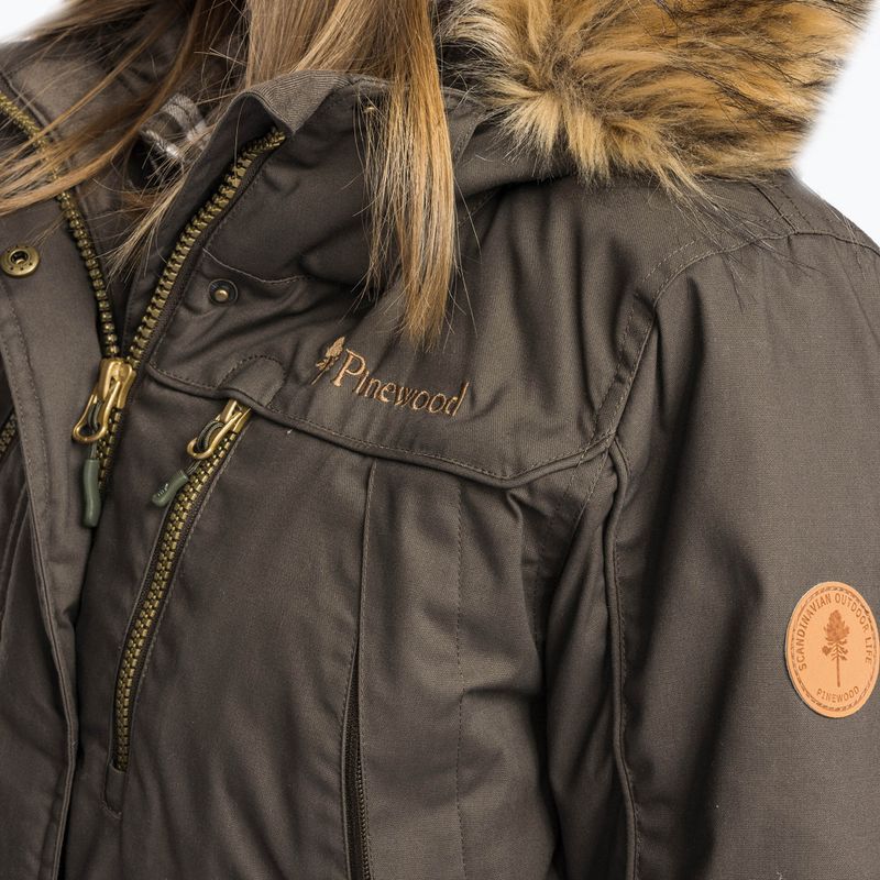 Kurtka zimowa damska Pinewood Finnveden Winter Parka d.olive 3