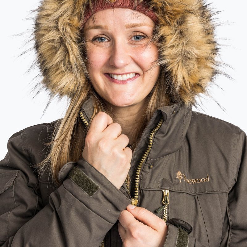 Kurtka zimowa damska Pinewood Finnveden Winter Parka d.olive 4