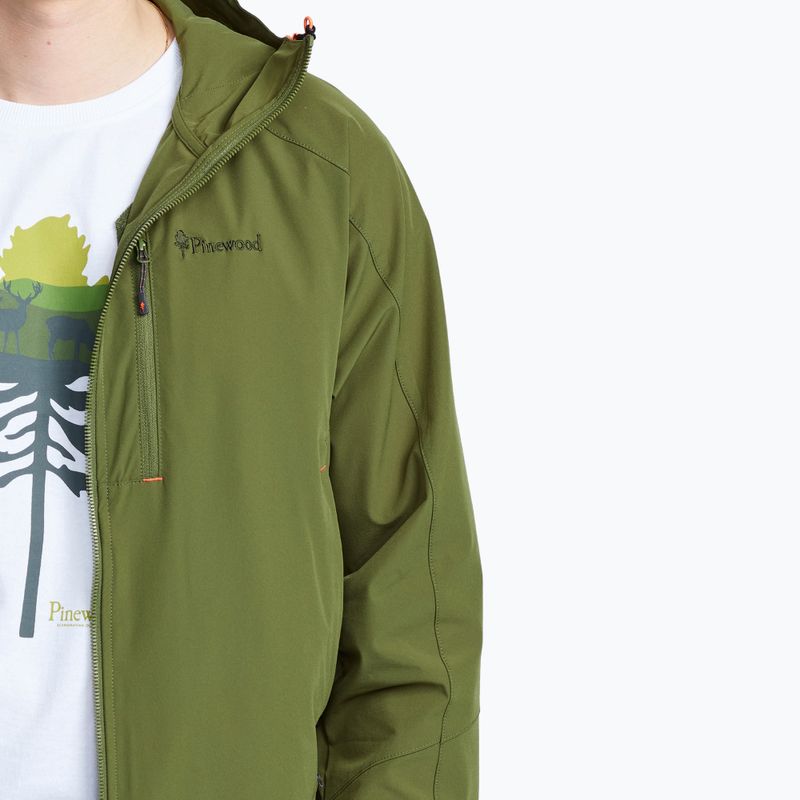 Kurtka przeciwwiatrowa męska Pinewood Finnveden Sports Light pine green 4