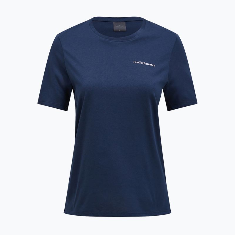 Koszulka damska Peak Performance Explore Logo blue shadow 3