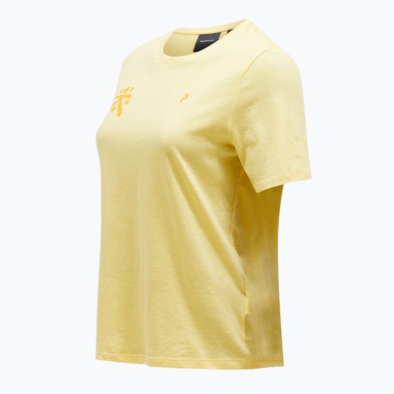 Koszulka damska Peak Performance Explore Graphic mellow yellow 5
