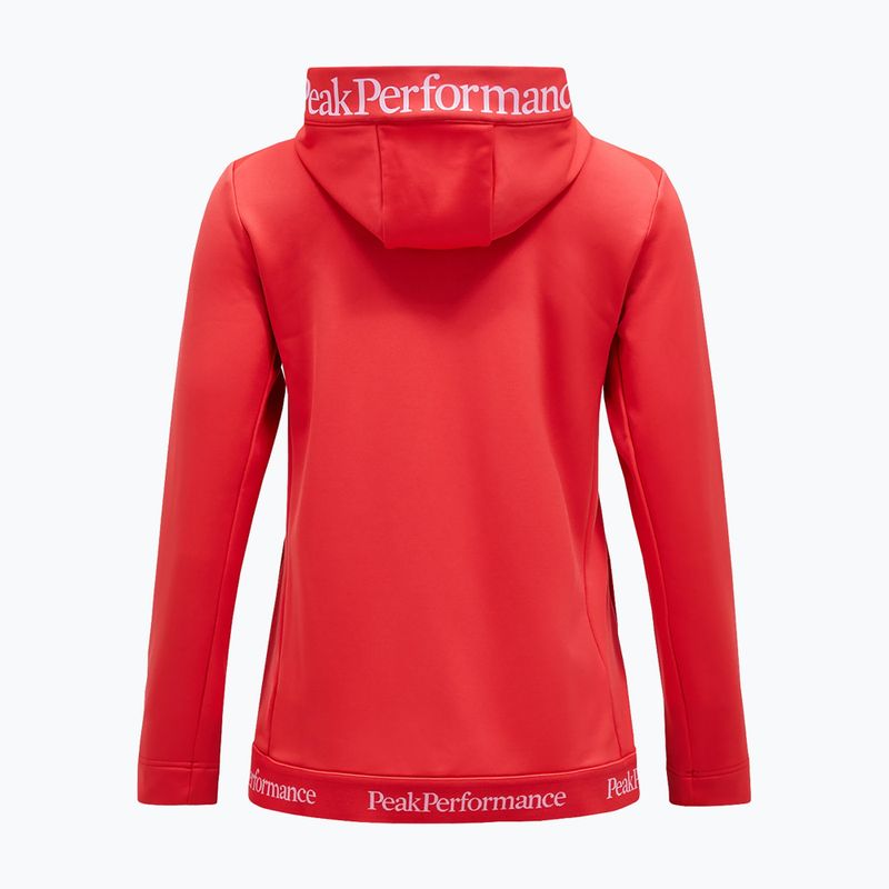 Bluza damska Peak Performance Rider Tech Zip Hood brilliant red 5