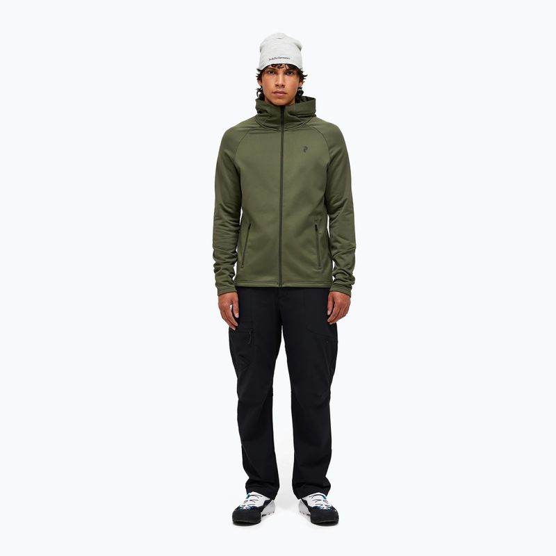 Bluza męska Peak Performance Rider Essentials Zip Hood pine needle/pine needle 2