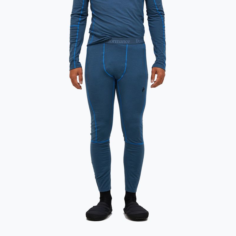Spodnie termoaktywne męskie Peak Performance Magic 7/8 Johns Long Wool-Blend Baselayer mountain lake