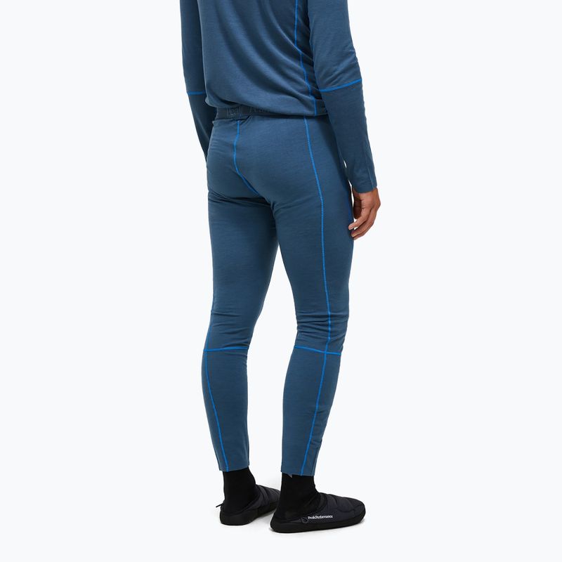 Spodnie termoaktywne męskie Peak Performance Magic 7/8 Johns Long Wool-Blend Baselayer mountain lake 2