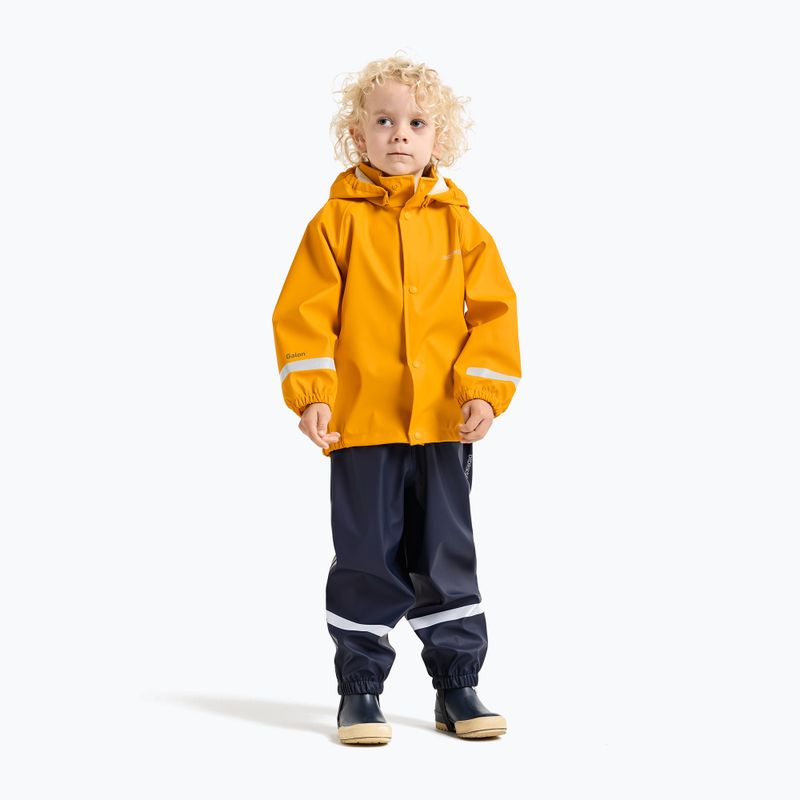 Kurtka przeciwdeszczowa dziecięca Didriksons Slaskeman oat yellow 2